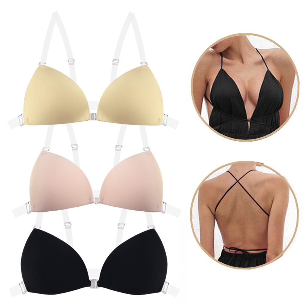 Push Up Bra Silicone - Selbstklebender BH für Damen, Rückenfreies Hochzeitskleid,