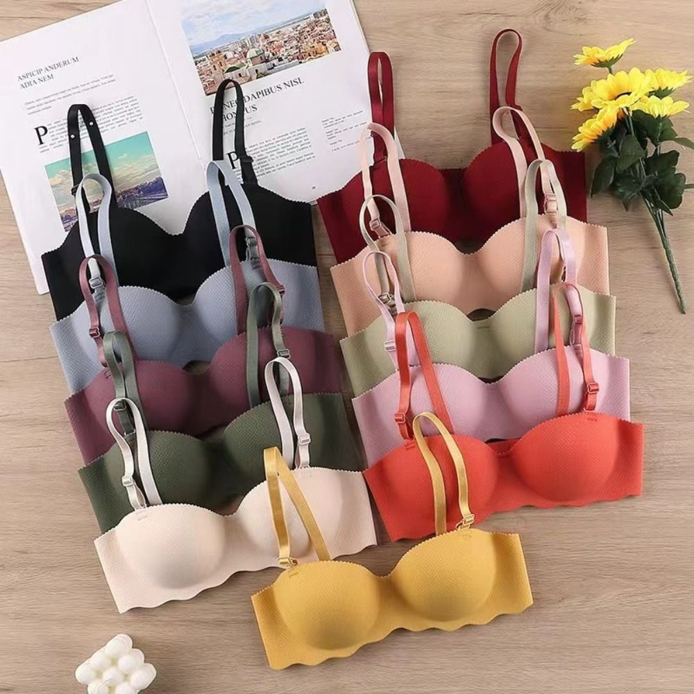 Wirefree Bra Comfort - Sexy Komfort Nahtloser BH in Bonbonfarben,